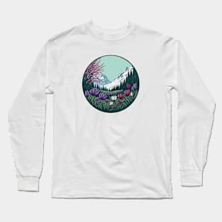 Mountain Flowers Long Sleeve T-Shirt